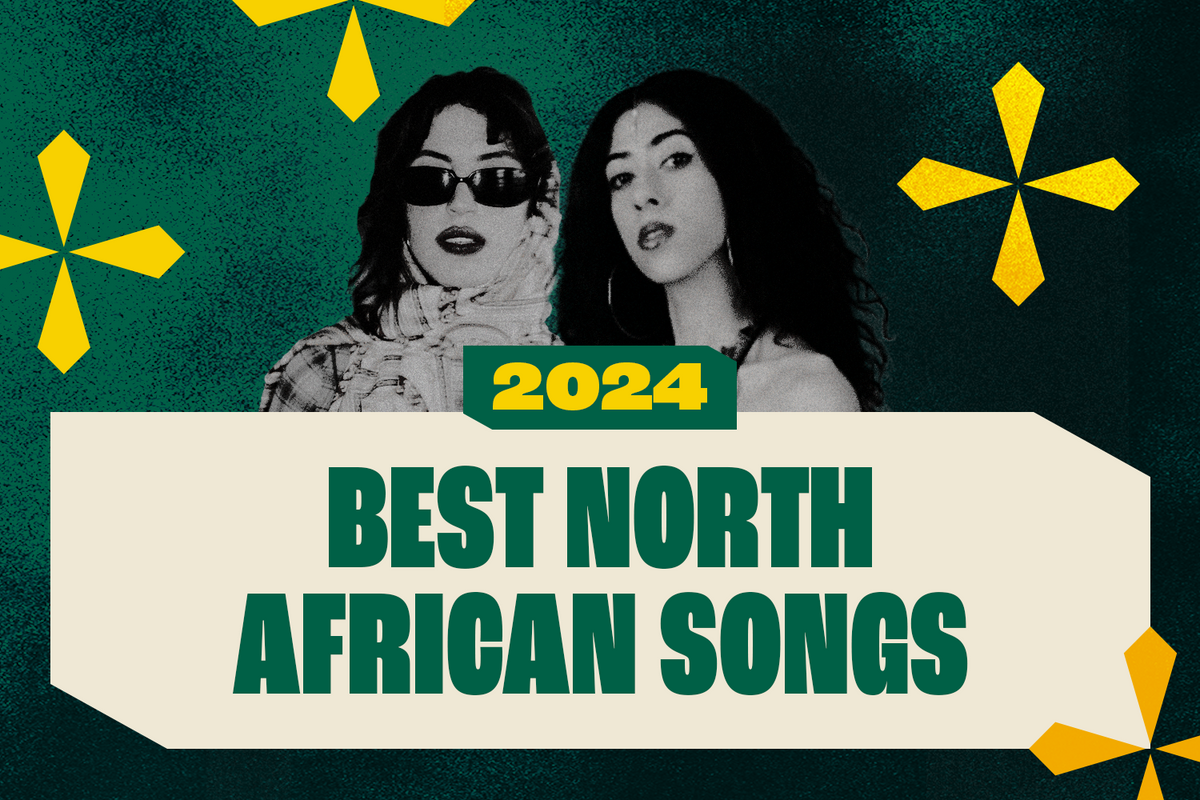 The cover artwork for OkayAfrica’s Best North African Songs of 2024 list featuring artists Koast and Fekulah.
